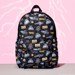 back to the future 40th anniversary all-over print full-size backpack