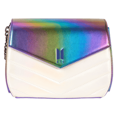 funko pop! by loungefly bts iridescent quilted crossbody bag
