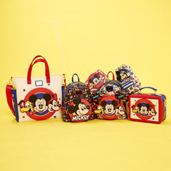 mickey & friends classic all-over print mini backpack with ear headband