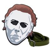halloween michael myers mask glow crossbody bag