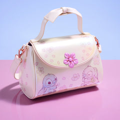 stitch & angel cherry blossom bow handle crossbody bag
