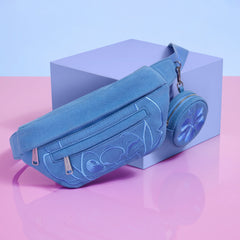 stitch ohana canvas convertible belt bag with coin bag