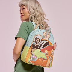 bambi & friends triple pocket mini backpack