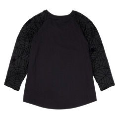 elvira, mistress of the dark glow unisex raglan tee