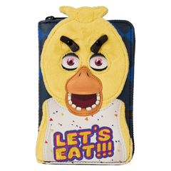 five nights at freddy's chica plush cosplay zip around wallet