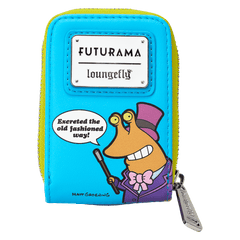 wondercon limited edition futurama slurm glow accordion zip around wallet