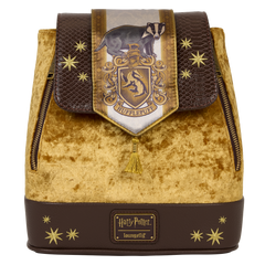exclusive harry potter hufflepuff banner velvet mini backpack