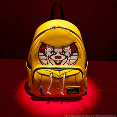 it pennywise raincoat cosplay glow mini backpack