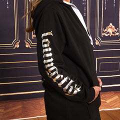 loungefly 25th anniversary logo black unisex hoodie