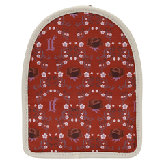 loungefly cream & red floral light-up mini backpack bag organizer insert