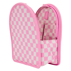loungefly pink checkered light-up mini backpack bag organizer insert