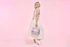 minnie mouse floral and lace crossbody bag