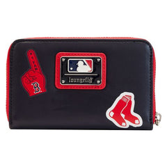 mlb boston red sox patches zip around wallet