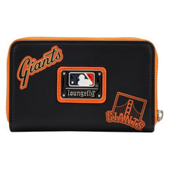 mlb sf giants patches zip around wallet