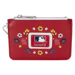 mlb st. louis cardinals floral card holder wristlet clutch