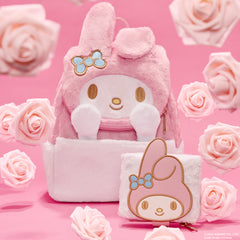 sanrio exclusive my melody plush cosplay bifold wallet