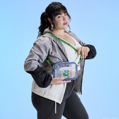 nba minnesota timberwolves clear crossbody stadium bag