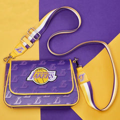 nba los angeles lakers logo crossbody bag