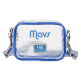 nba dallas mavericks clear crossbody stadium bag