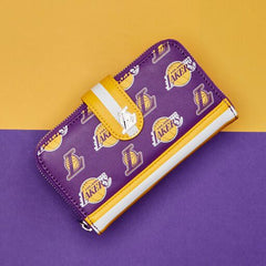 nba los angeles lakers zip around wallet