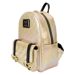 sanrio hello kitty 50th anniversary metallic gold mini backpack