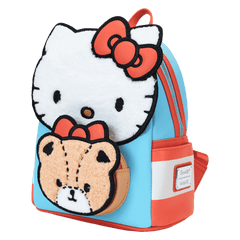 sanrio hello kitty & tiny chum bear sherpa mini backpack