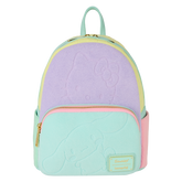 sdcc limited edition hello kitty & friends color block terry cloth mini backpack