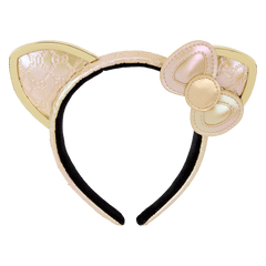 sanrio hello kitty 50th anniversary metallic gold ear headband