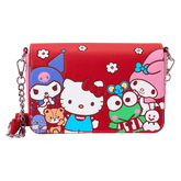 sanrio hello kitty & friends color block crossbody bag