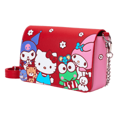 sanrio hello kitty & friends color block crossbody bag