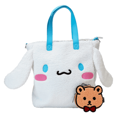 sanrio cinnamoroll cosplay sherpa tote crossbody bag with coin bag