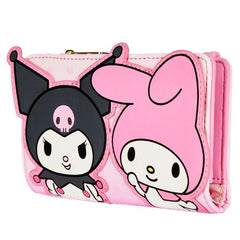 sanrio my melody & kuromi flap wallet