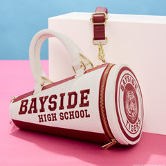 saved by the bell bayside high megaphone figural crossbody bag