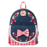 strawberry shortcake denim gingham mini backpack