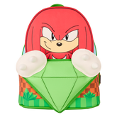 sonic the hedgehog limited edition knuckles emerald glitter mini backpack