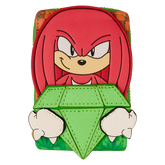 sonic the hedgehog limited edition knuckles emerald glitter accordion wallet