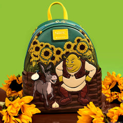 shrek & donkey sunflower field mini backpack