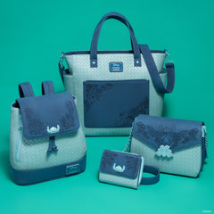 stitch embroidered floral convertible backpack & tote crossbody bag