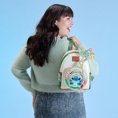 stitch & scrump iridescent holiday ornament mini backpack