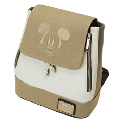 mickey & friends canvas all-over print drawstring bucket mini backpack