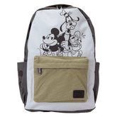 mickey & friends canvas full-size backpack