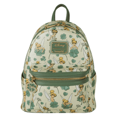 peter pan tinker bell clover all-over print mini backpack
