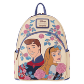 sleeping beauty princess aurora & prince phillip floral mini backpack