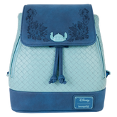 stitch embroidered floral drawstring mini backpack