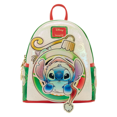 stitch & scrump iridescent holiday ornament mini backpack