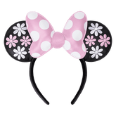 minnie mouse floral rock the dots ear headband