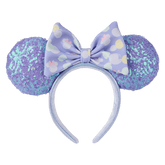 minnie mouse exclusive iridescent all-over print sequin ear headband