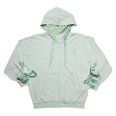 peter pan tinker bell ribbon unisex zip up hoodie
