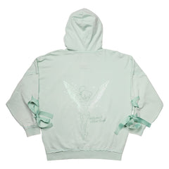 peter pan tinker bell ribbon unisex zip up hoodie