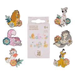disney dogs & cats floral mystery box pin